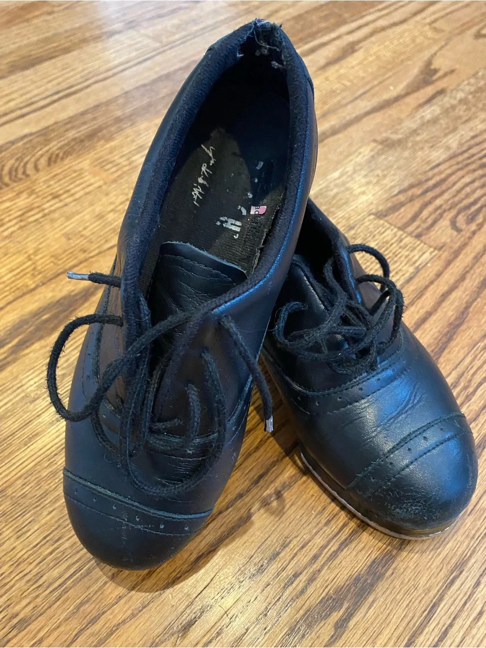 Bloch Black Kids Lace-Up Tap/Character Shoes